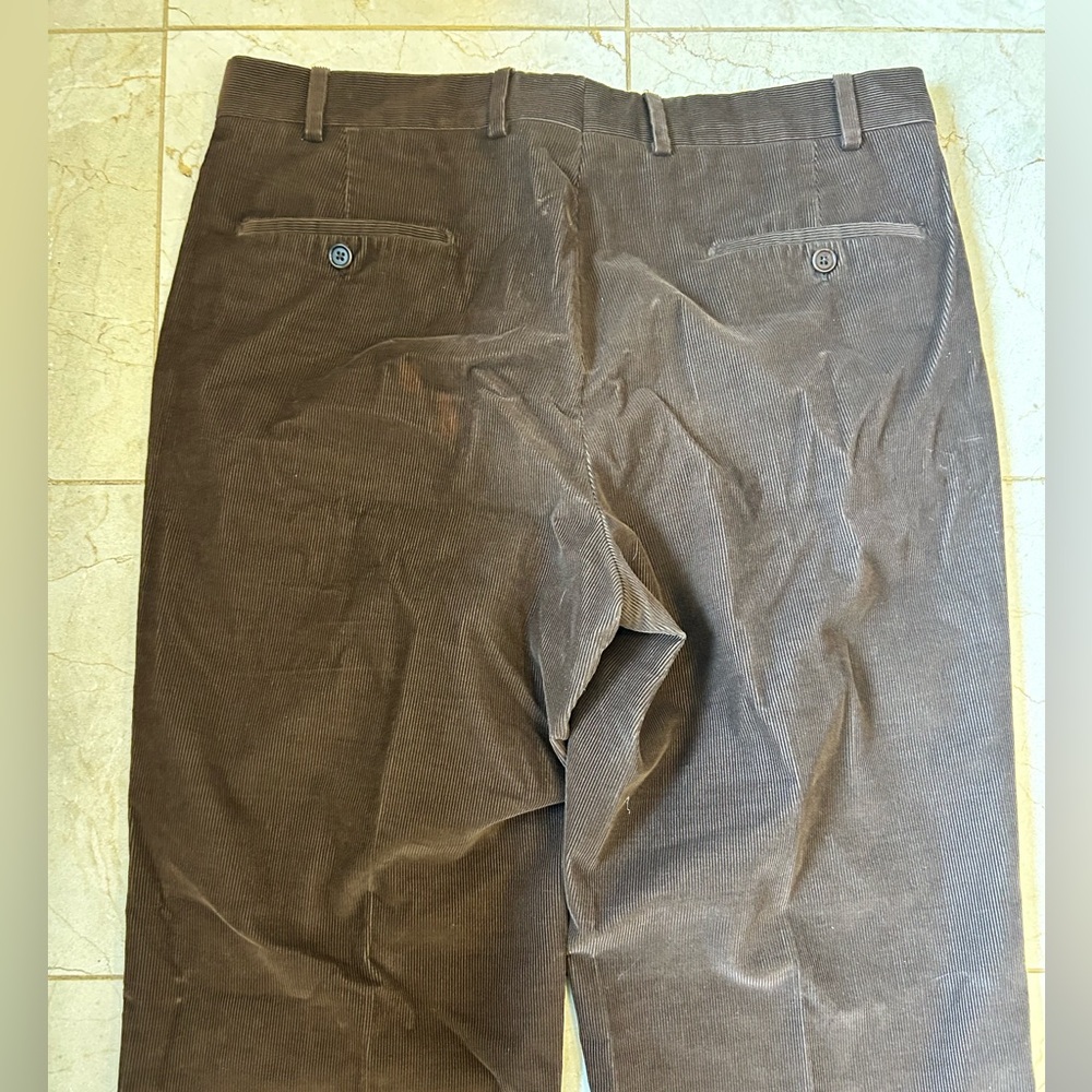 I Velluti Pontoglio for Neiman Marcus Men's Corduroy Pants in Rich Brown, Sz 36 - Picture 7 of 15